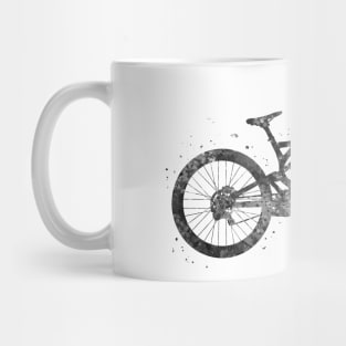 Downhill mountain bike black and white Mug